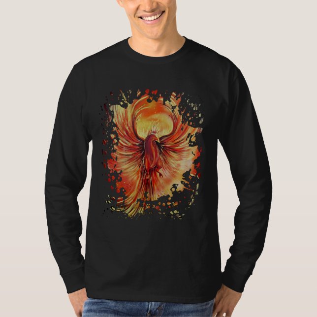 T-shirt Flamme montante de Phoenix Graphique Gras Oiseau d (Devant)