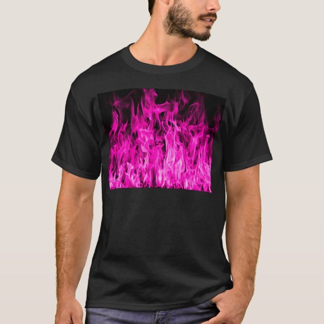 T-shirt Flamme violette et produits et habillement de feu (Devant)