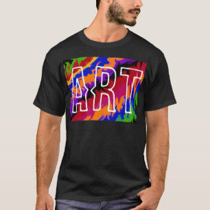 T-shirt Flammes dans les couleurs abstraites