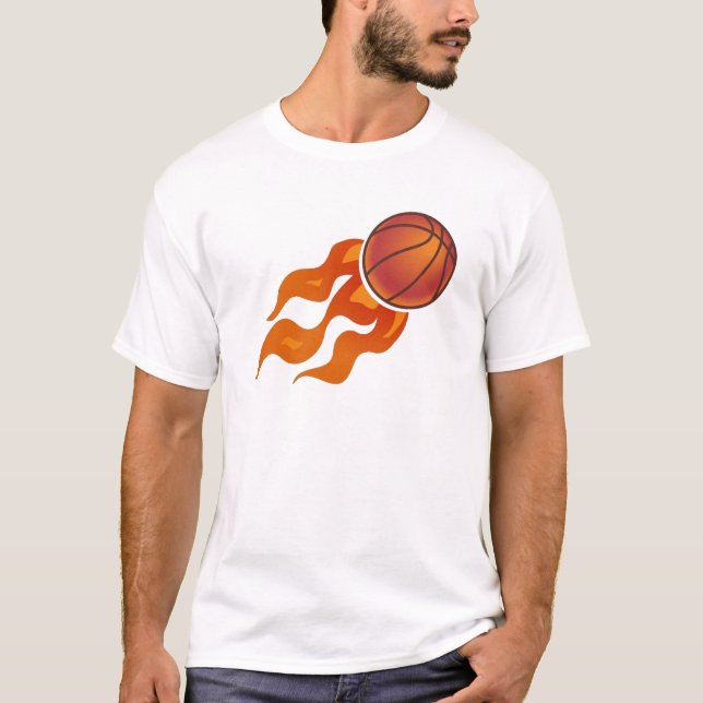 T-shirt Flammes de basket (Devant)