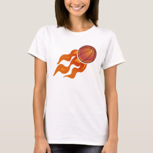 T-shirt Flammes de basket