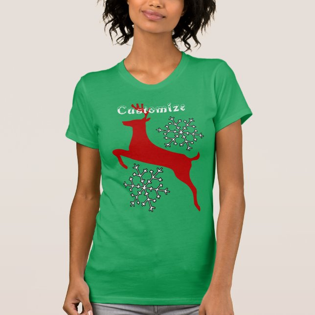 T-shirt Flammes de neige Red Deer Thunder_Cove (Devant)