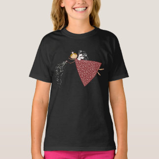 T-shirt Flammes de neige Whimsical Noël Fairy Angel Vacanc