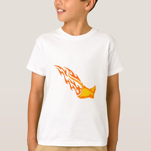 T-shirt Flammes de rayon de Sting (Devant)