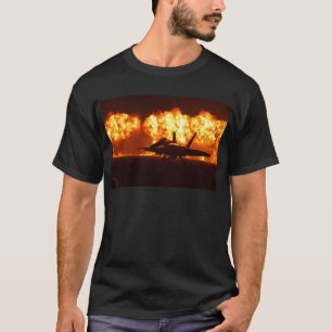 T-shirt Flammes Jet Fighter
