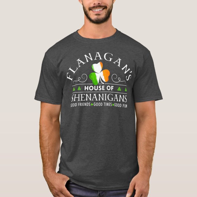 T-shirt Flanagan  House of Shenanigans St Patricks Day (Devant)