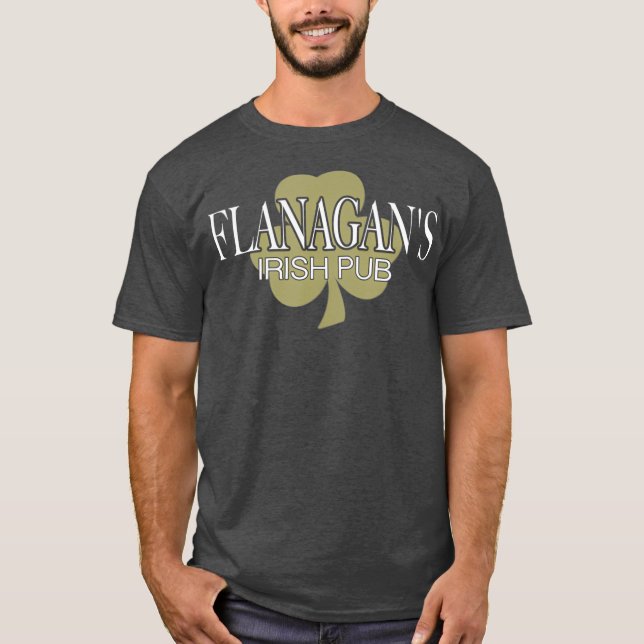 T-shirt Flanagans Irish Pub Vintage irlandais (Devant)