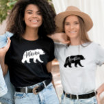 T-shirt Flannel Aventure Mama Baby shower Ours<br><div class="desc">L'ours de maman va adorer porter cette chemise rustique ! Planifier un baby shower peut être une expérience agréable, et en choisissant le thème du Baby shower Flannel Adventure Bear de Creative Union Designs peut simplifier le processus de planification de la fête tout en ajoutant une touche de charme. L'ours...</div>