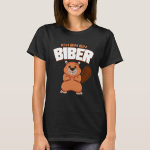 T-shirt Flannelette pour ami animal Rodent Beaver Dam