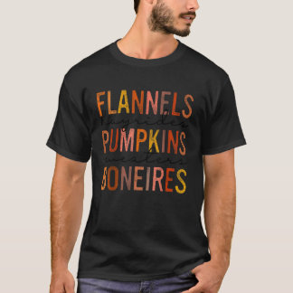 T-shirt Flannels Hayrides Chandails Citrouille Bonfires Re
