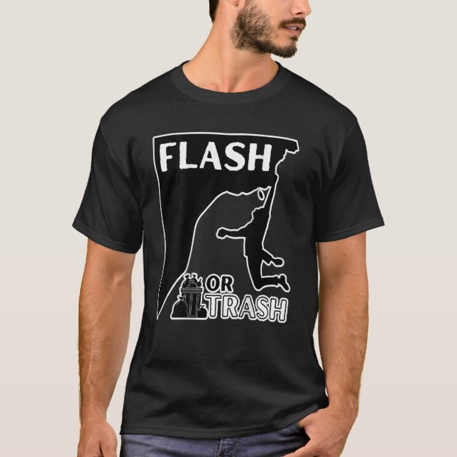 T-shirt Flash ou retour arrière IMPRIMER Rock Escalade Bou (Devant)