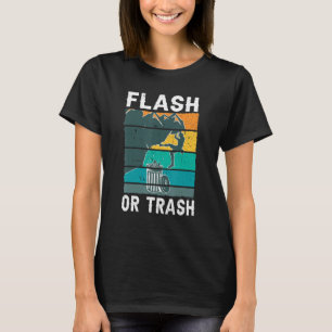 T-shirt Flash Rétro Ou Roche D'Écrasement Escalade Montagn