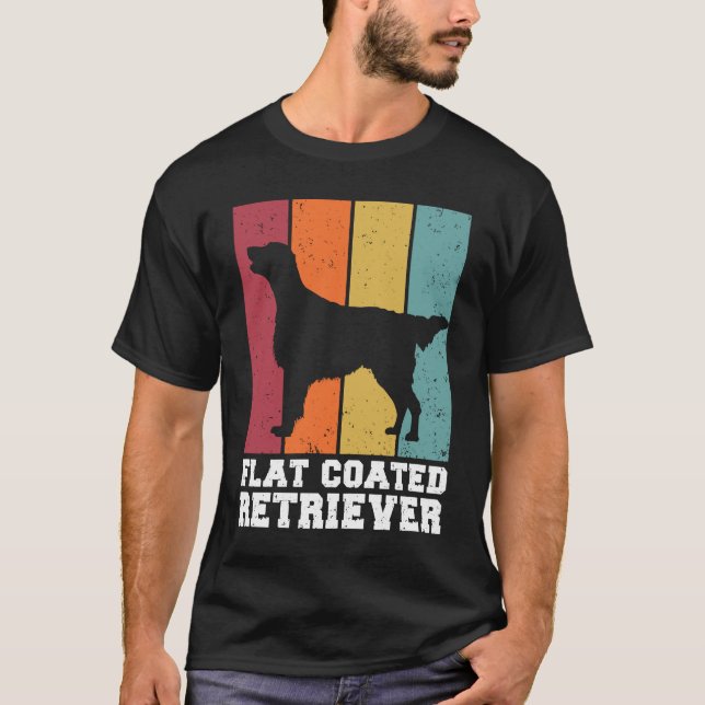 T-shirt Flat Coated Retriever Vintage  2 (Devant)