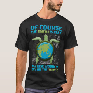 T-shirt Flat Earth Society Design Turtle Elephants 5
