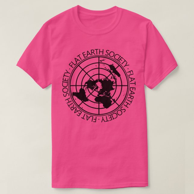 T-shirt Flat Earth Society Flat Earth Conspiration Science (Design devant)