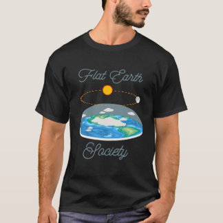T-shirt Flat Earth Sun Moon - Flat Earth Society