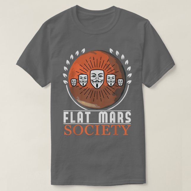T-shirt Flat Mars Society Astronaut spatial Science Nasa59 (Design devant)