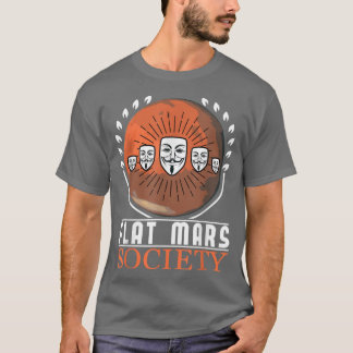 T-shirt Flat Mars Society Astronaut spatial Science Nasa59