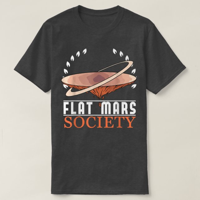 T-shirt Flat Mars Society Astronaut spatial Science Nasa 5 (Design devant)