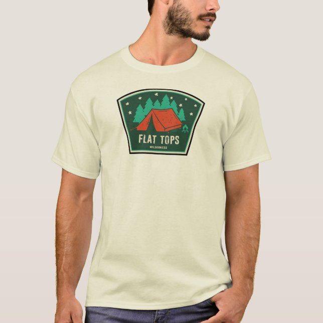 T-shirt Flat Tops Wilderness Colorado Camping (Devant)