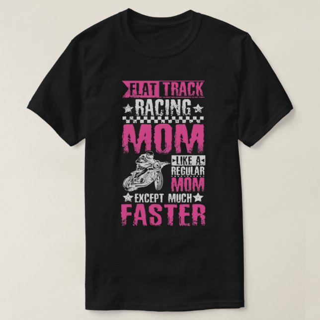 T-shirt Flat Track Racing Maman (Design devant)