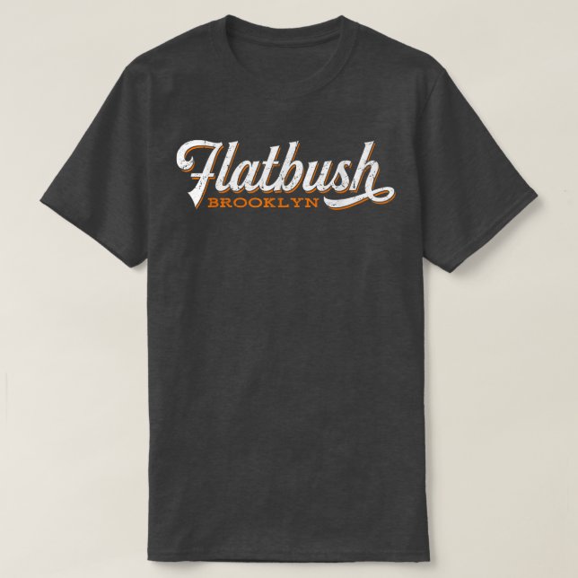 T-shirt Flatbush Brooklyn New York Retro Cool (Design devant)