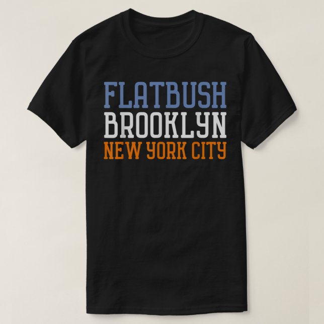 T-shirt Flatbush NYC Brooklyn  (Design devant)