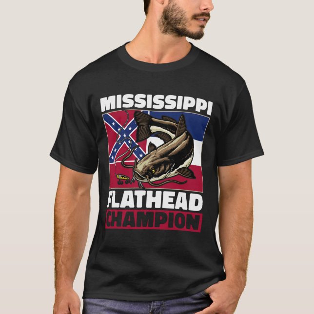 T-shirt Flathead Catfish Hunting Catfishing Dad Catfish Hu (Devant)