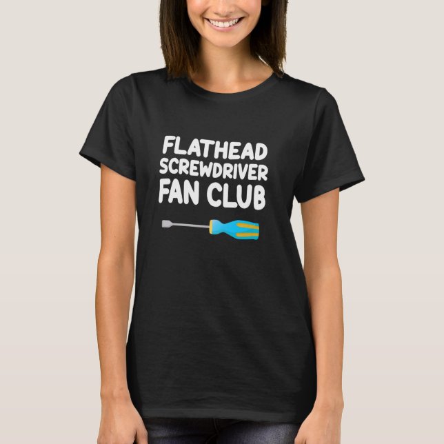 T-shirt Flathedriver Fan Club Manuel Outils à main Tu (Devant)