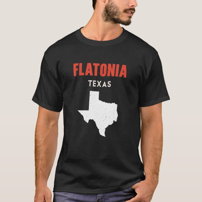 T-shirt Flatonia Texas USA State America Travel Texas (Devant)
