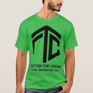 T-shirt Flatten the Curve Social Distancing Gym 