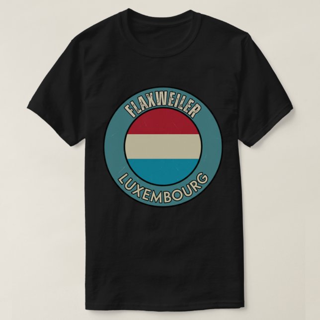 T-shirt Flaxweiler, Luxembourg (Design devant)