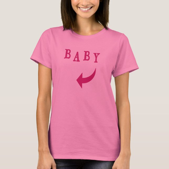 T-shirt Flèche bébé rose (Devant)