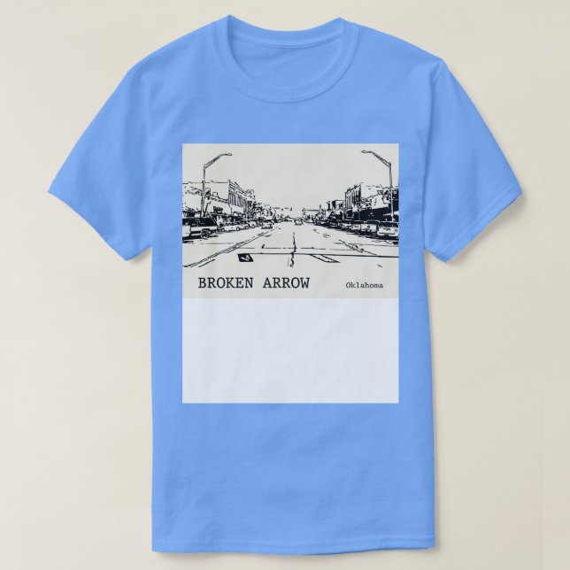 T-shirt Flèche brisée Oklahoma 2 (Design devant)