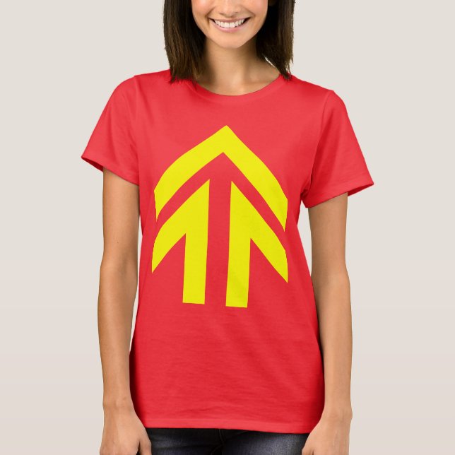 T-shirt Flèche creux (Devant)