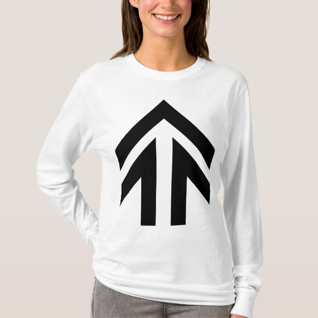 T-shirt Flèche creux (Devant)