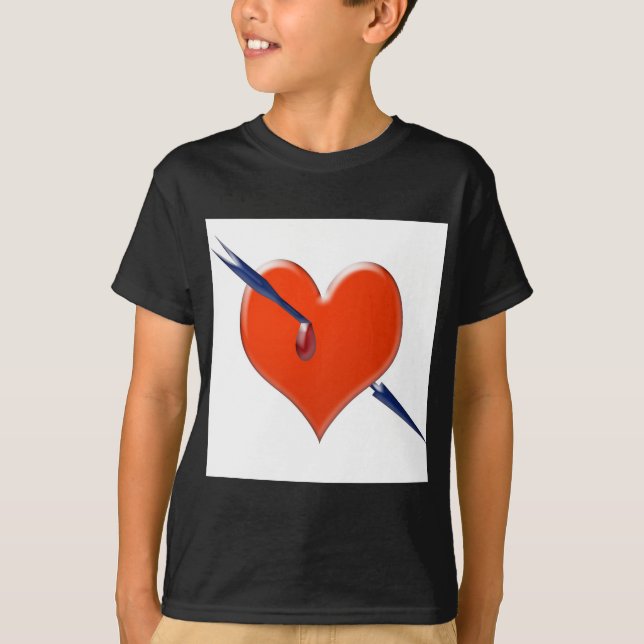 T-shirt Flèche dans le coeur (Devant)