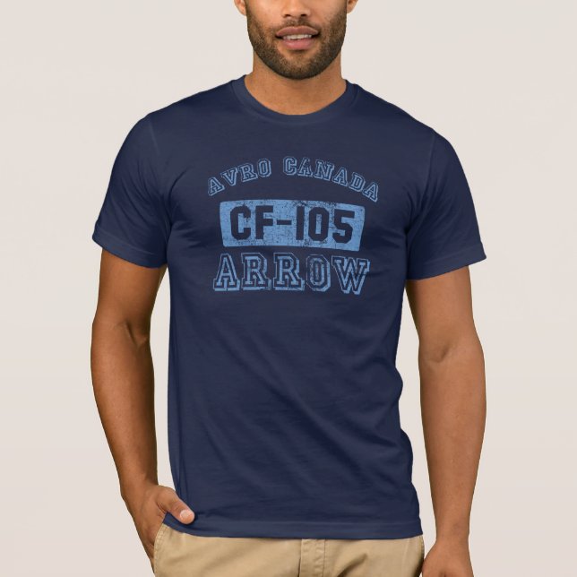 T-shirt Flèche d'Avro Canada - BLEU (Devant)