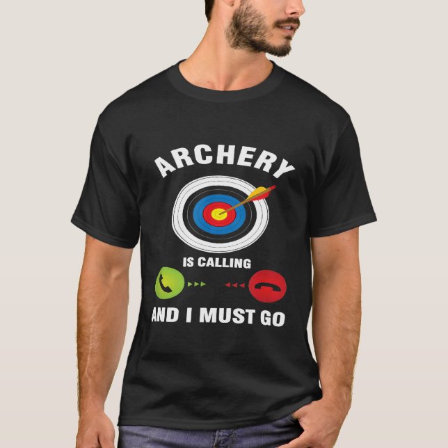 T-shirt Flèche De Bow Tirant Archer Tir À L'Arche Appelle  (Devant)