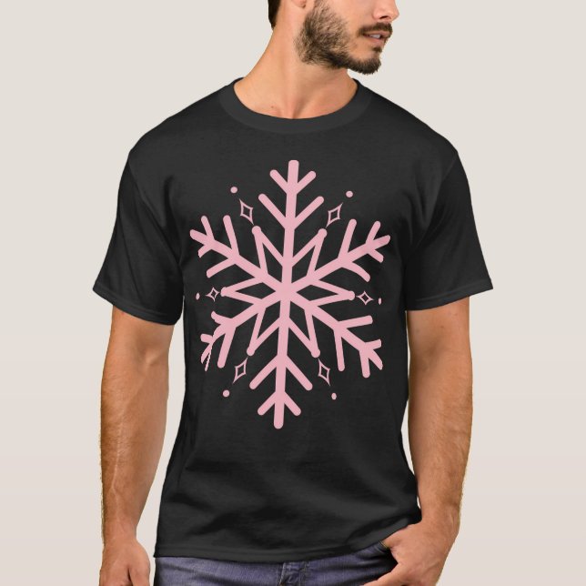 T-shirt Flèche de neige rose (Devant)