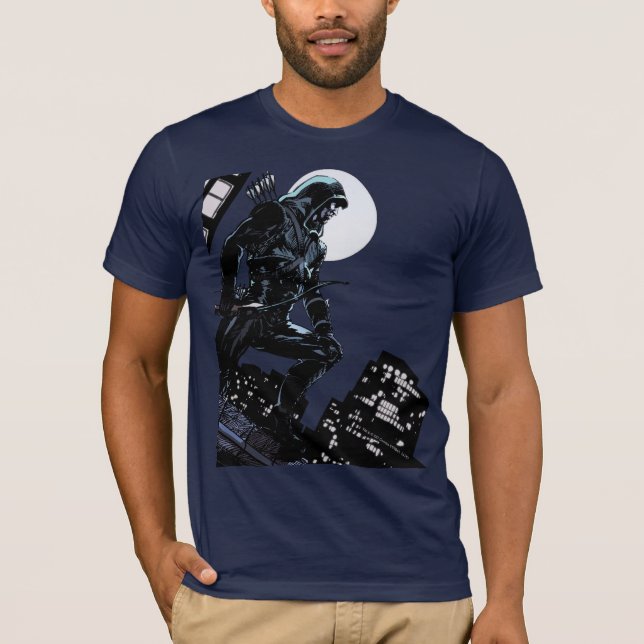 T-shirt Flèche | Flèche verte au clair de lune (Devant)