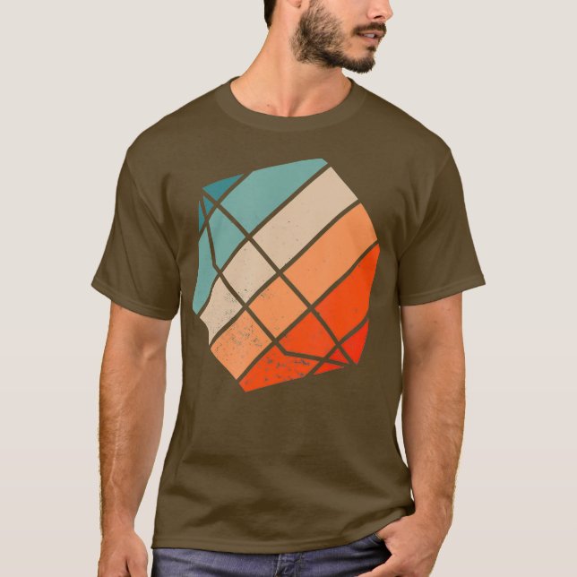T-shirt Flèche fléchette fléchée Dart Retro Sunset (Devant)