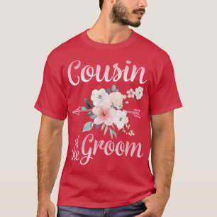 T-shirt Flèche Fleur Joyeux Cousin De La Mariée De Chambre