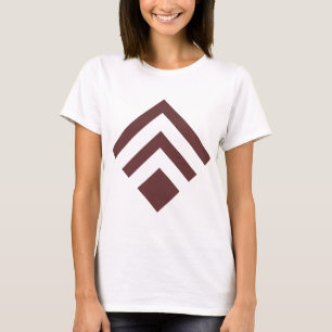 T-shirt Flèche géométrique 02 - Brown foncé