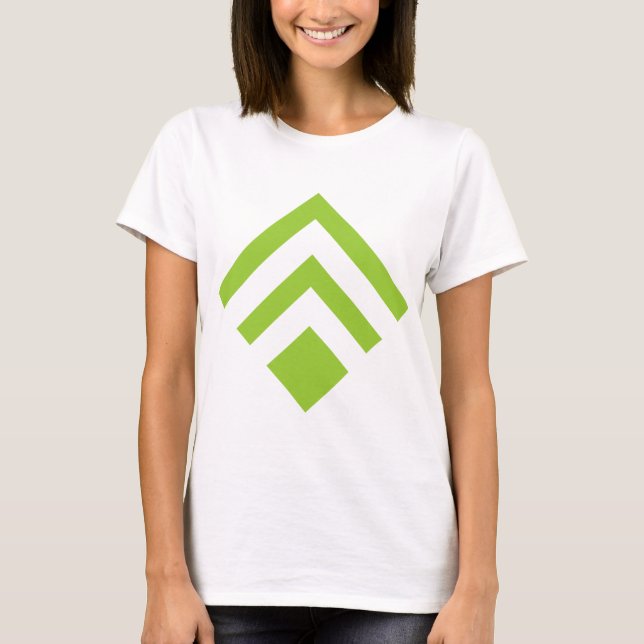T-shirt Flèche géométrique 02 - Martian Green (Devant)