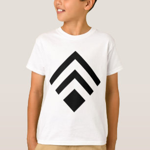 T-shirt Flèche géométrique 02 - Noir