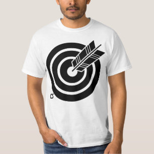 T-shirt Flèche sur une cible ronde