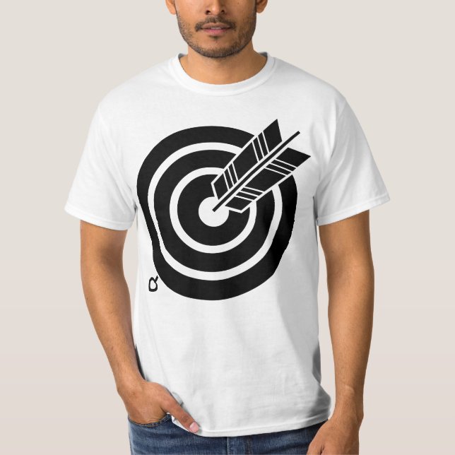 T-shirt Flèche sur une cible ronde (Devant)