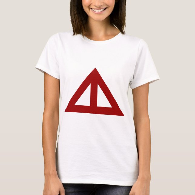 T-shirt Flèche triangulaire divisée (Devant)