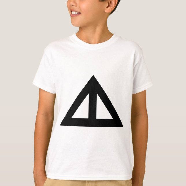T-shirt Flèche triangulaire divisée (Devant)